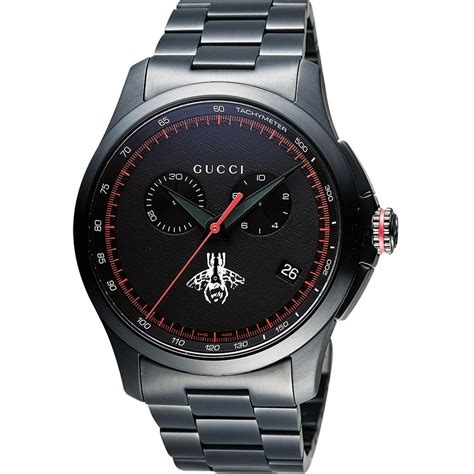 gucci chronograph stainless steel men's watch|Gucci watch automatic chronograph.